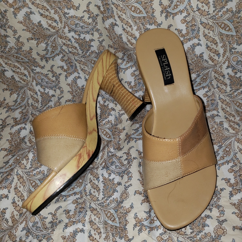 Worn Once Tan Leather Heels